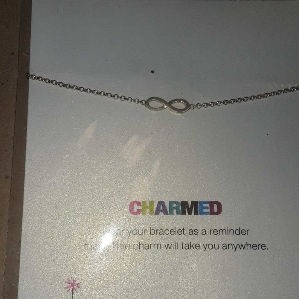 Dogeared sterling silver Infinity bracelet